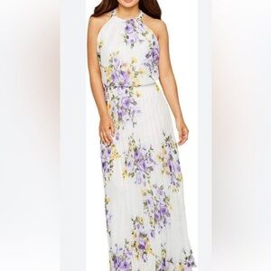 Premier Lavender and Yellow Floral Maxi Dress